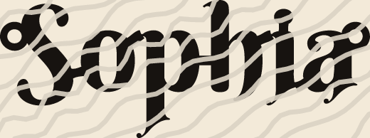 Sophia name art view 3