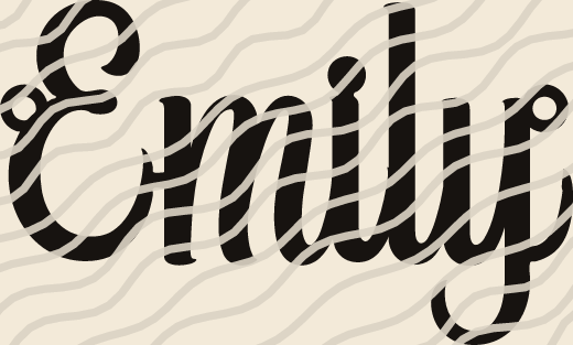 Emily name art view 3