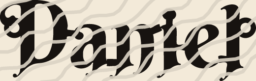 Daniel name art view 3