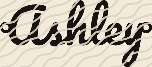 Ashley name art view 3