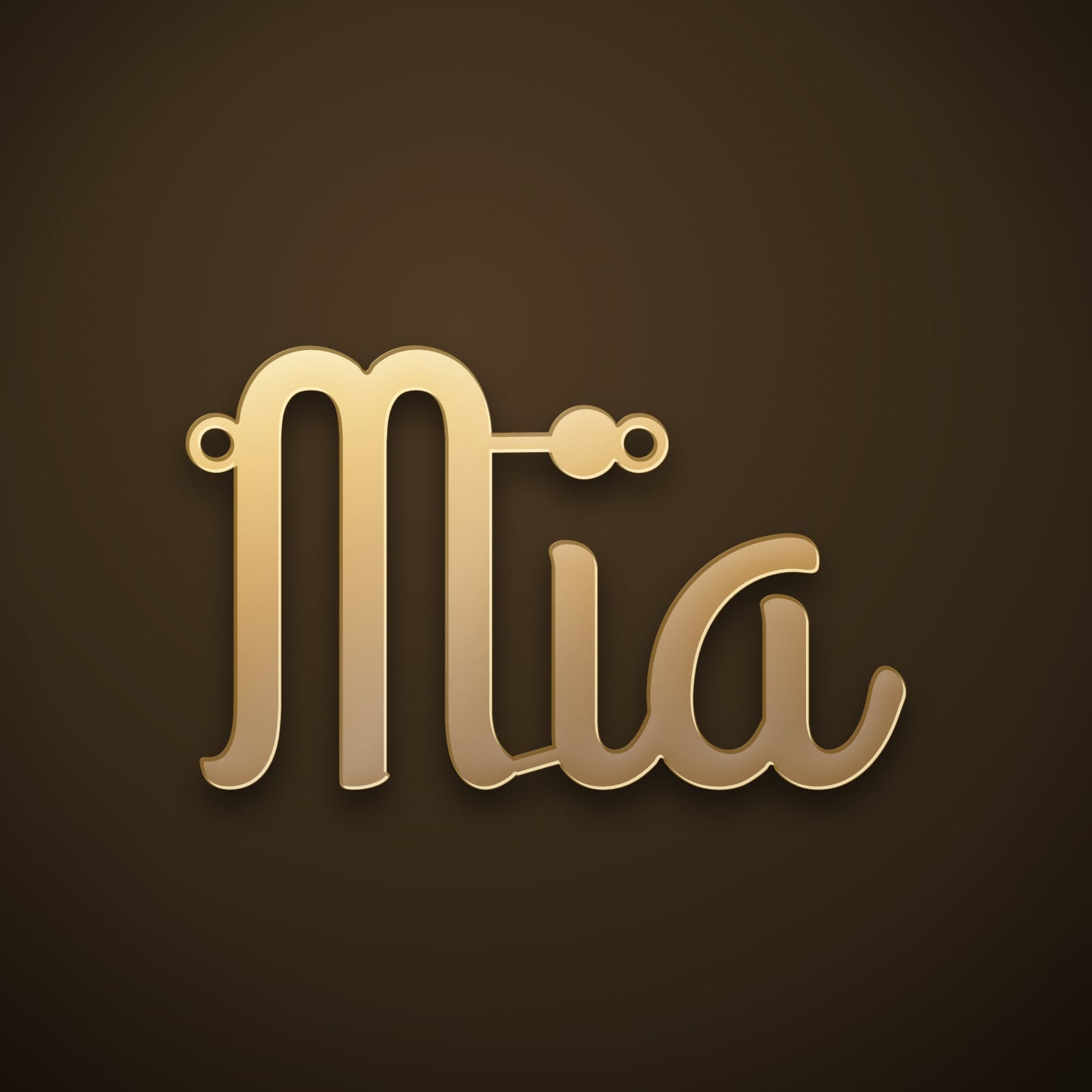Mia name art