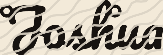 Joshua name art view 3