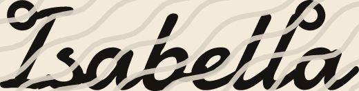 Isabella name art view 3