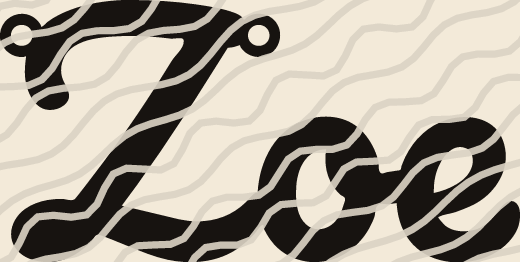 Zoe name art view 3