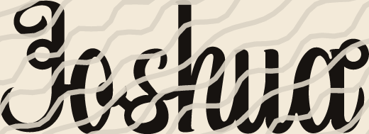 Joshua name art view 3