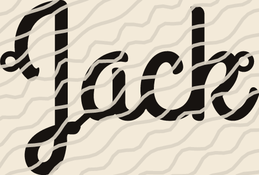 Jack name art view 3