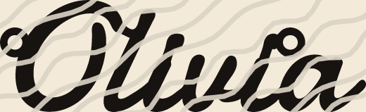 Olivia name art view 3