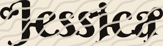 Jessica name art view 3