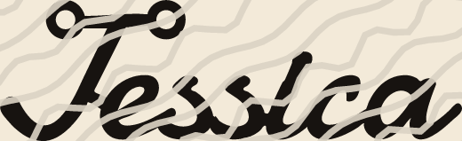 Jessica name art view 3