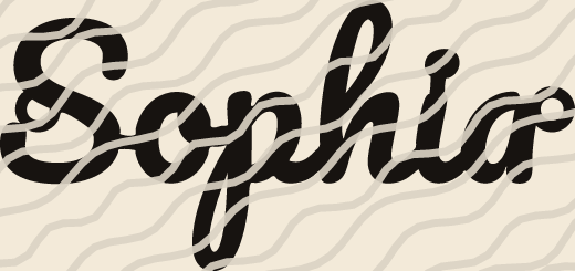 Sophia name art view 3