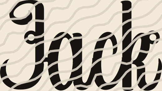 Jack name art view 3