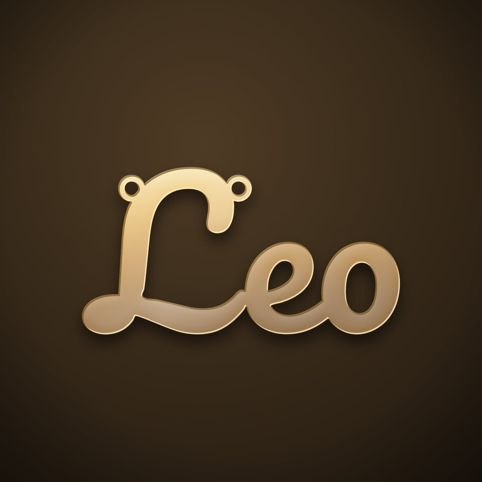 Leo name art