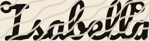 Isabella name art view 3