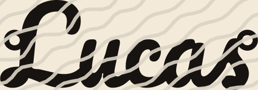 Lucas name art view 3