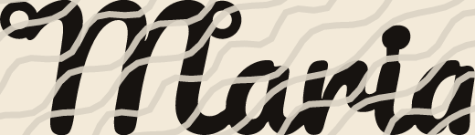 Maria name art view 3