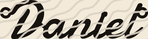 Daniel name art view 3