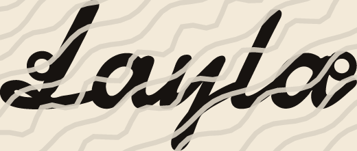 Layla name art view 3