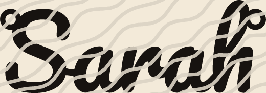 Sarah name art view 3