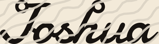 Joshua name art view 3