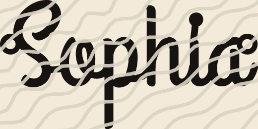 Sophia name art view 3