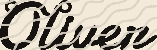Oliver name art view 3