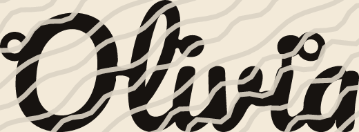 Olivia name art view 3