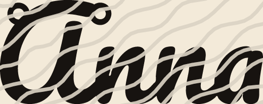 Anna name art view 3