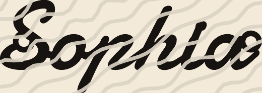 Sophia name art view 3