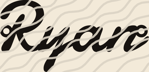 Ryan name art view 3