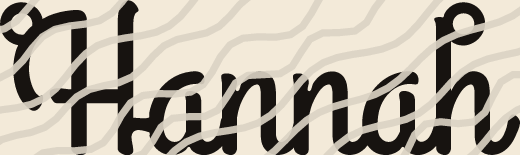 Hannah name art view 3