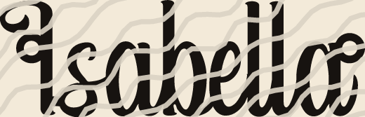 Isabella name art view 3
