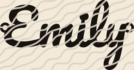 Emily name art view 3