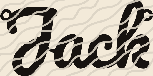Jack name art view 3