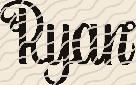 Ryan name art view 3